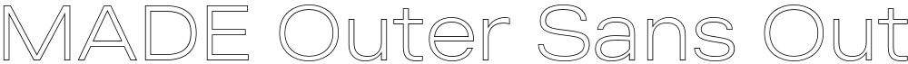 MADE Outer Sans Outline