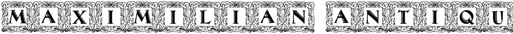 Maximilian Antiqua Initialen