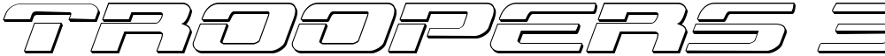 Troopers 3D Expanded Italic