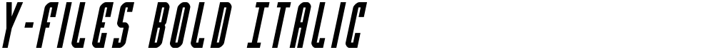 Y-Files Bold Italic