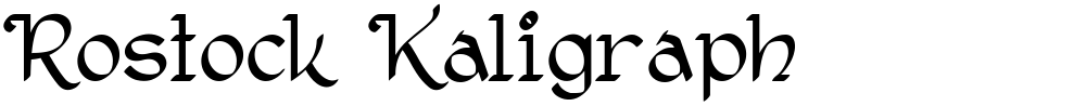 Rostock Kaligraph
