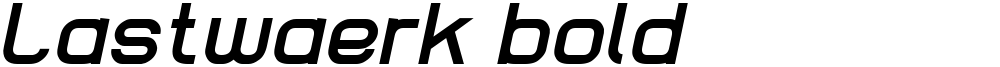 Lastwaerk bold