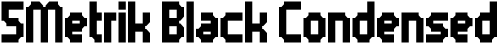 5Metrik Black Condensed