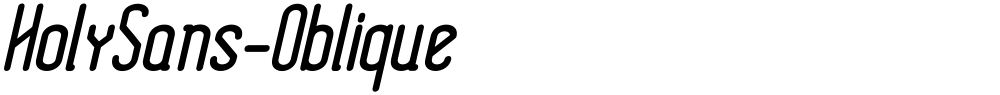 HolySans-Oblique