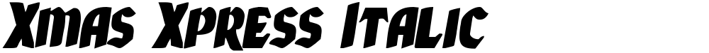 Xmas Xpress Italic