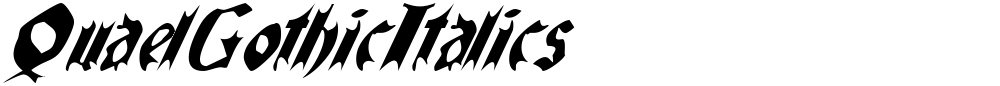 QuaelGothicItalics