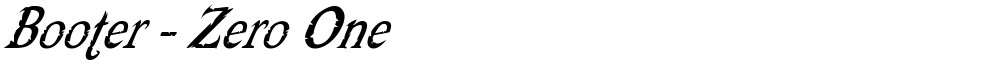 Booter - Zero One