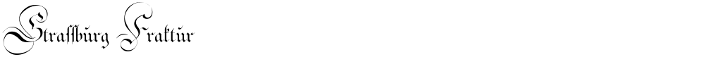 Strassburg Fraktur