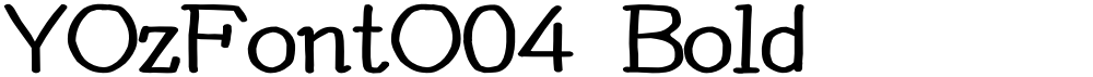 YOzFontO04 Bold