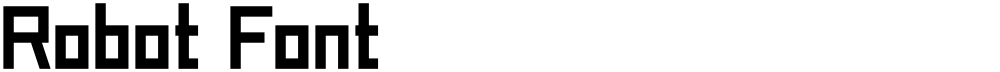 Robot_Font