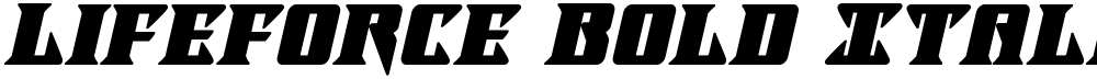 Lifeforce Bold Italic