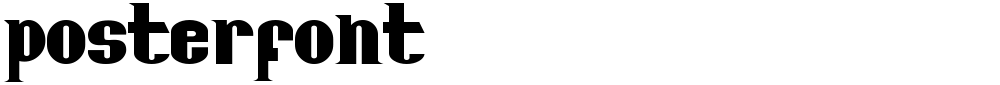 Posterfont