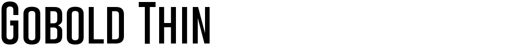 Gobold Thin