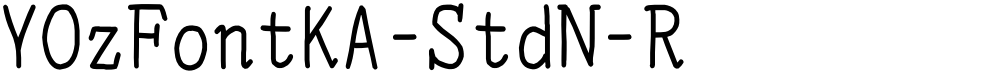 YOzFontKA-StdN-R