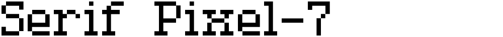 Serif Pixel-7