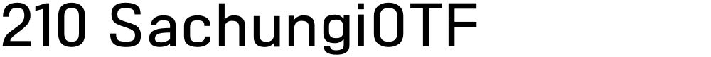 210 SachungiOTF