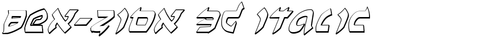 Ben-Zion 3D Italic