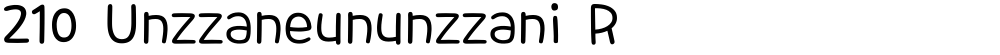210 Unzzaneununzzani R