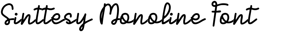 Sinttesy Monoline Font