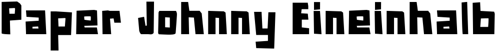 Paper Johnny Eineinhalb