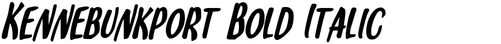 Kennebunkport Bold Italic