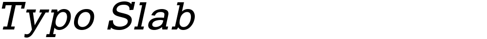 Typo Slab