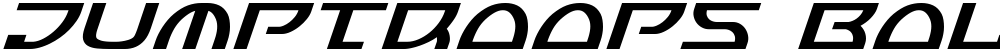 Jumptroops Bold Italic