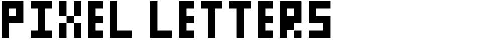 Pixel Letters