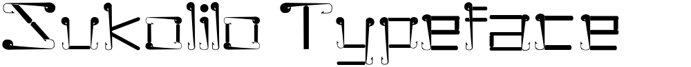 Sukolilo Typeface