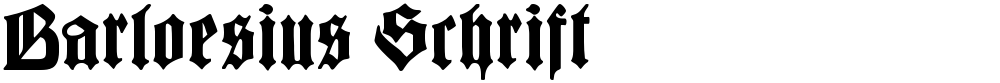 Barloesius Schrift