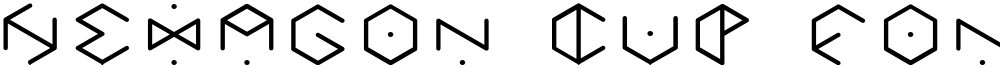 HEXAGON cup font
