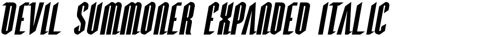 Devil Summoner Expanded Italic