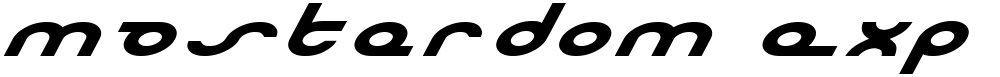 Masterdom Exp Bold Italic