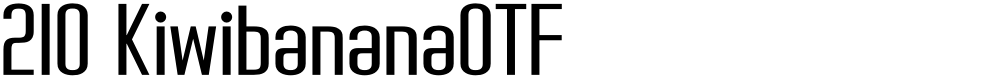 210 KiwibananaOTF