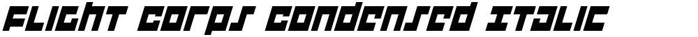 Flight Corps Condensed Italic
