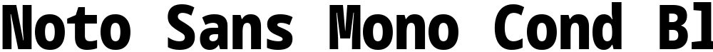 Noto Sans Mono Cond Blk
