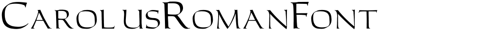 CarolusRomanFont