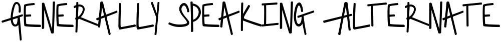 Generally Speaking Alternate Endcaps