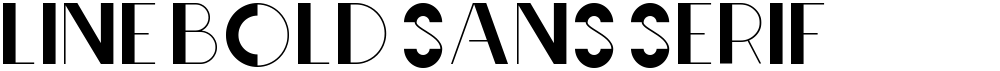 Line Bold Sans serif