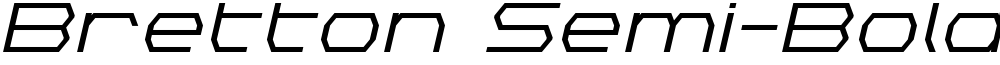 Bretton Semi-Bold Expanded Italic