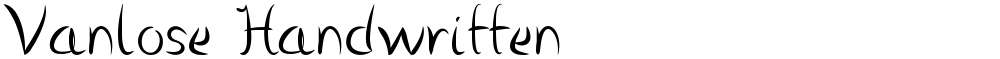 Vanlose Handwritten