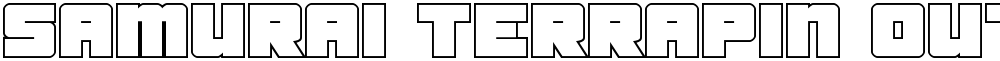 Samurai Terrapin Outline