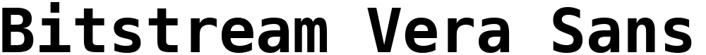 Bitstream Vera Sans Mono
