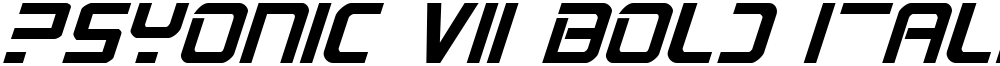 PsYonic VII Bold Italic