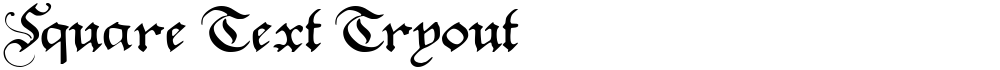 Square Text Tryout