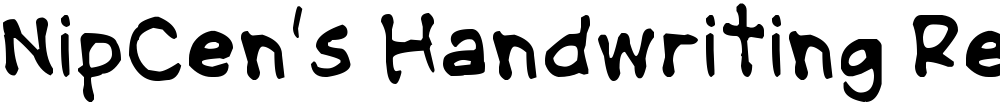 NipCen's Handwriting Regular