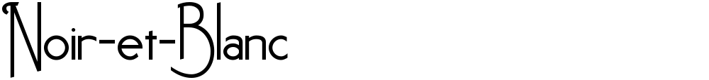 Noir-et-Blanc