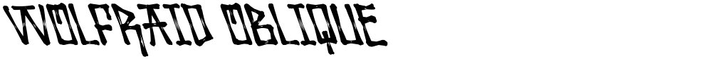 Wolfraid Oblique