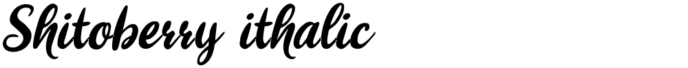 Shitoberry ithalic