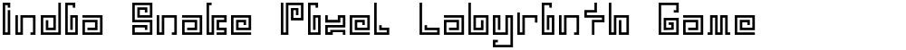 India Snake Pixel Labyrinth Game
